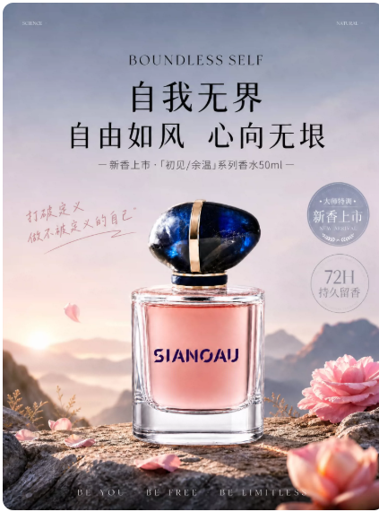 大牌正品自我無界香水女士持久淡香學生少女清新自然花香果香小樣